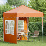 vidaXL Tente de fête pop-up 195 x 195 x 245 cm Orange Tissu Oxford