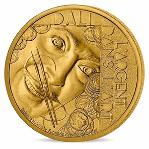Mini médaille monnaie de paris 2023 - exposition l’argent dans l’art (salvador dali)