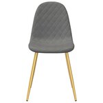 vidaXL Chaises à manger lot de 6 gris clair velours