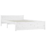 vidaXL Cadre de lit sans matelas avec tiroirs blanc