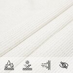 vidaXL Voile d'ombrage 160 g/m² Blanc 7x7 m PEHD
