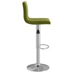 vidaXL Tabourets de bar lot de 2 vert clair velours