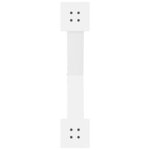 vidaXL Pieds de table basse en forme de X  2 pièces  blanc  70 x (42-43) cm  acier