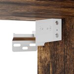 vidaXL Meuble à chaussures Chêne fumé 60x35x70 cm Bois d'ingénierie