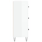 vidaXL Buffet Blanc brillant 69 5x34x90 cm Bois d'ingénierie