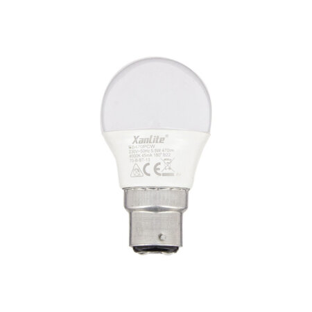 Ampoule led p45  culot b22  5 3w cons. (40w eq.)  lumière blanc neutre