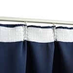 vidaXL Rideau occultant avec crochets Bleu 290x245 cm