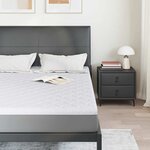 vidaXL Coussins de Matelas Blanc 140 x 200 cm Mousse PU