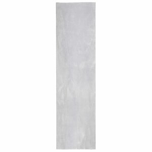 vidaXL Tapis doux à poils moyens et lavable HUARTE Gris 80 x 500 cm