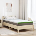 vidaXL Coussins de Matelas Blanc et vert 90 x 190 cm