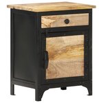 vidaXL Table de chevet 40x30x50 cm Bois de manguier massif