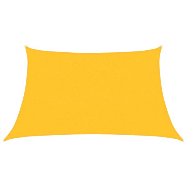 vidaXL Voile d'ombrage 160 g/m² Jaune 3/4x2 m PEHD