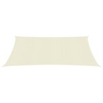 vidaXL Voile d'ombrage 160 g/m² Crème 2 5x3 5 m PEHD