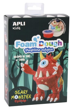 Kit d'un monstre rouge en pâte à modeler Fun Dough APLI