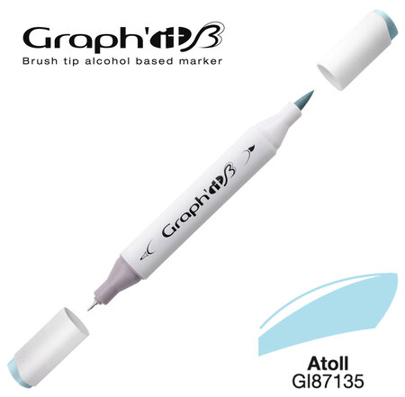 Marqueur manga à l'alcool Graph'it Brush 7135 Atoll
