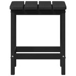vidaXL Table d'appoint Adirondack noire 38 x 38 x 45 cm en HDPE