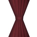 vidaXL Rideau occultant 2 Pièces à double couche 140 x 245 cm Bordeaux