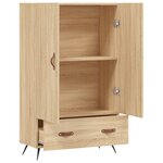 vidaXL Buffet haut chêne sonoma 69 5x31x115 cm bois d'ingénierie