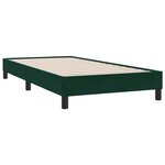 vidaXL Sommier à lattes de lit et matelas vert foncé 90x210 cm velours