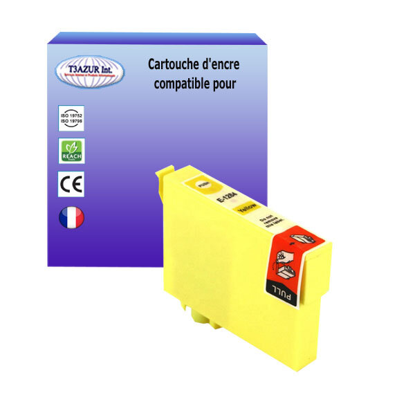 Cartouche Compatible pour Epson Stylus Office BX305F, BX305FW, BX305FW Plus remplace Epson T1282 Cyan - T3AZUR