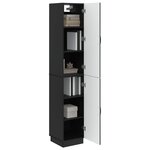 vidaXL Ensemble de Meubles 2 Pièces Noir Bois d'ingénierie