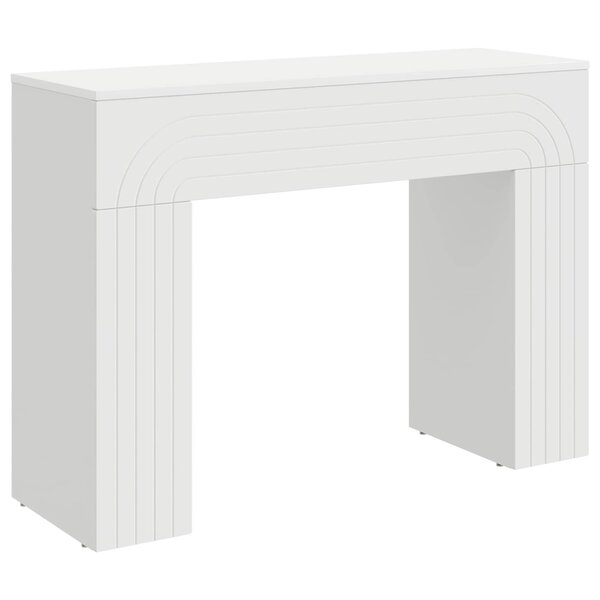 vidaXL Table basse Blanc 102 x 35 x 75 cm Bois d'ingénierie
