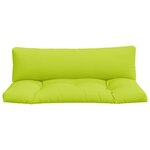 vidaXL Coussins de palette lot de 2 vert vif tissu