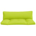 vidaXL Coussins de palette 2 Pièces vert vif tissu