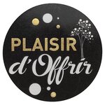 Étiquette cadeau adhésive plaisir d'offrir ø 30 mm (lot de 500)