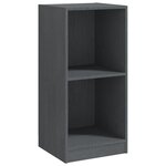 vidaXL Armoire d'appoint gris 35 5x33 5x76 cm bois de pin massif