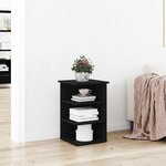 vidaXL Meuble d'appoint Noir 35 x 35 x 55 cm Bois d'ingénierie
