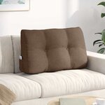 vidaXL Coussin de Dos Marron 80 x 24 x 50 cm tissu