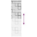 vidaXL Store enrouleur de douche avec cassette largeur du tissu 56 cm