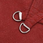 vidaXL Voile d'ombrage 160 g/m² Rouge 5x7 m PEHD
