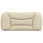 vidaXL Coussin de tête de lit Hvar crème 80 cm tissu