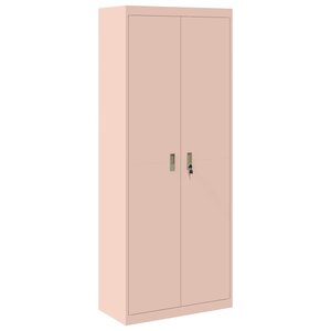 vidaXL Armoire de rangement 2 Pièces Rose 80 x 40 x 200 cm Acier