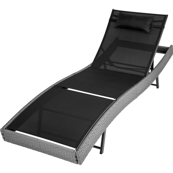Tectake Bain de soleil DELPHINE 5 positions - gris