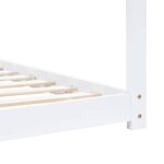 vidaXL Cadre de lit d'enfant Blanc Bois de pin massif 90 x 200 cm