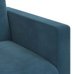 vidaXL Canapé Bleu 78 x 78 x 80 cm Velours