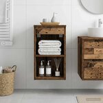 vidaXL Meuble de Salle de Bain In-between Bois ancien 30 x 41 x 50 cm