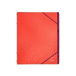 Trieur Elastique Urban Chic A4 PP 6 Compartiments Rouge LEITZ