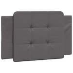 vidaXL Cadre de lit sans matelas gris 90x190 cm similicuir