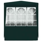 vidaXL Tente de réception avec parois latérales 2 5x2 5 m Vert 90 g/m²