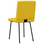 vidaXL Chaises à manger lot de 4 jaune velours