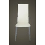 vidaXL Chaises à manger lot de 2 blanc similicuir