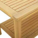 vidaXL Table d'appoint Huile Naturelle 110 x 55 x 45 cm