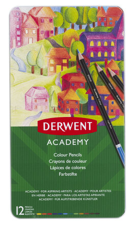 Crayons de couleur Derwent Academy Boite x12