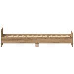 vidaXL Cadre de lit sans matelas chêne artisanal 100x200 cm