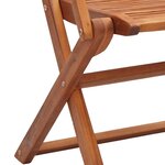 vidaXL Chaises pliantes  lot de 8  57 x 66 x 95 cm  en bois d'acacia massif
