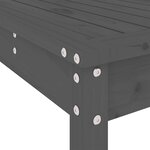 vidaXL Ensemble de bar de jardin 9 Pièces gris bois de pin massif